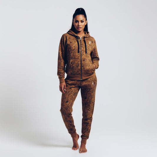 ASCENSION MUSTARD  FULL ZIP HOODIE (ECO-FREINDLY)