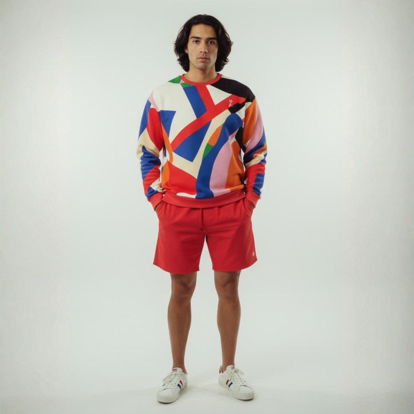 TAPESTRY SOLID RED LINED SHORT (ECO & SPF 50+)