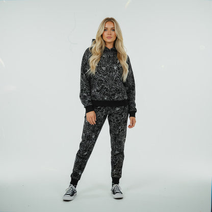 ASCENSION BLACK PULL OVER HOODIE (ECO-FREINDLY)