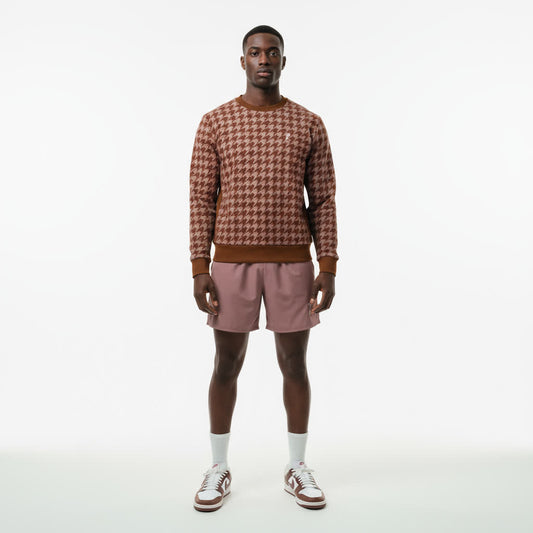 HOUNDSTOOTH (DUST MATCH) LINED SHORT (ECO & SPF 50+)