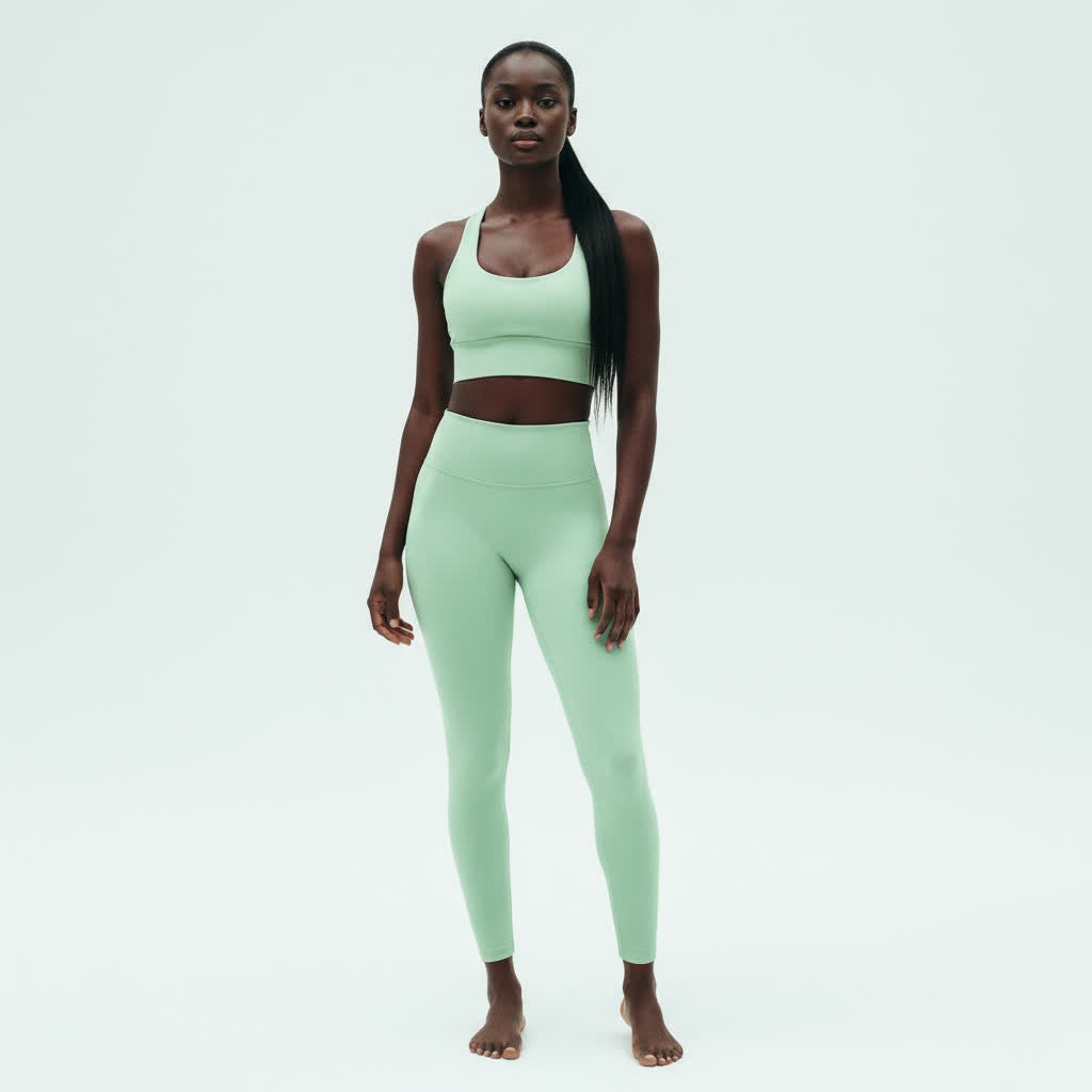 PASTEL HONEYDEW SOLID LEGGINGS (ECO & SPF)