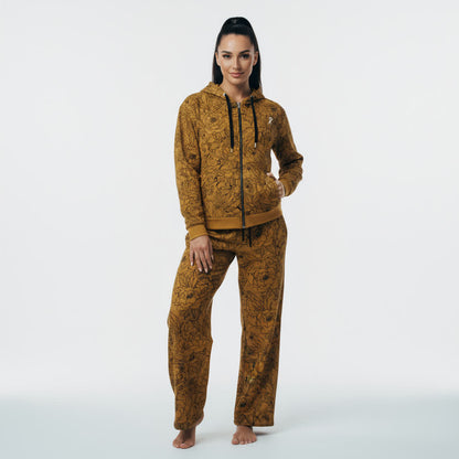 ASCENSION MUSTARD ECO WIDE LEG JOGGERS (WOMENS)