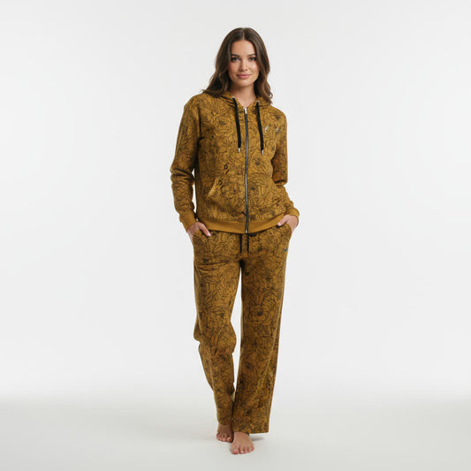 ASCENSION MUSTARD ECO WIDE LEG JOGGERS (WOMENS)