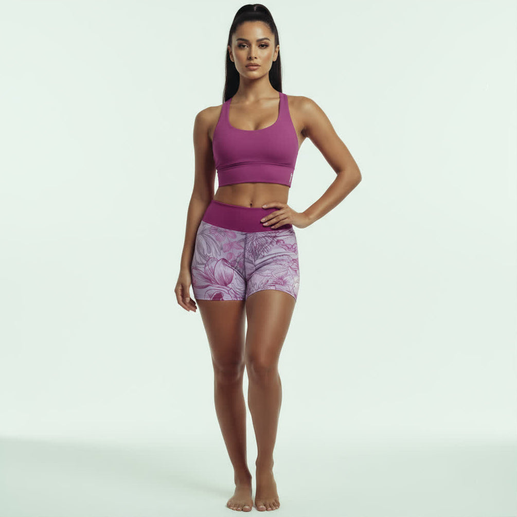 JOURNEY SOLID PURPLE ECO SPORTS BRA (HIGH SUPPORT)